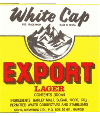 White Cap Kenia Cervezas Bebidas 