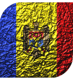 Square Moldova Europe Flags 