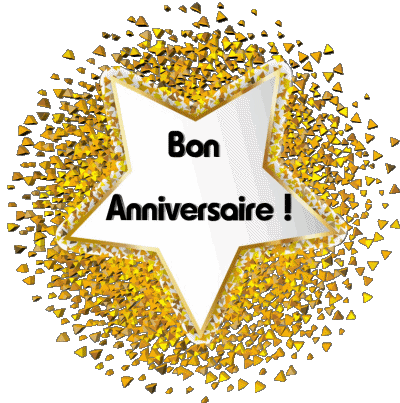 011 Ballons - Confetis Bon Anniversaire Francese Messagi 