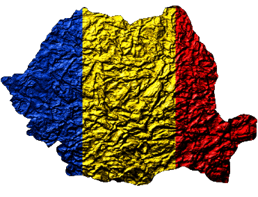 Carta Geografica Romania Europa Bandiere 
