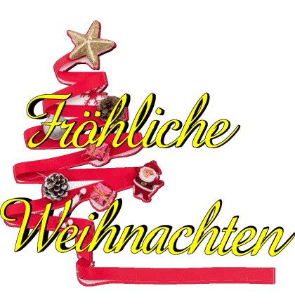 Serie 09 Fröhliche  Weihnachten Allemand Messages 