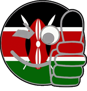 Faccina - OK Kenia Africa Bandiere 