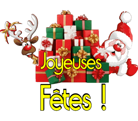 Serie 05 Joyeuses Fêtes (Noël) Francés Mensajes 