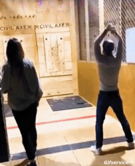 Serie 01 Lanzamiento de hacha GENTE Humor - Fun 