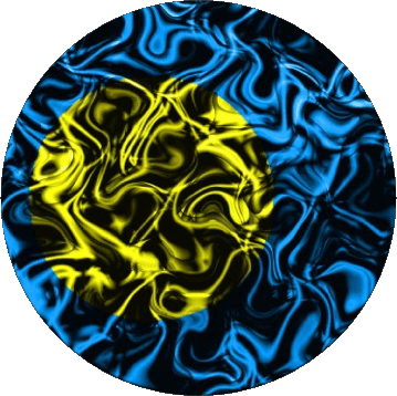 Rond Palaos Océanie Drapeaux 