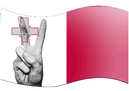 Rectangle Malta Europe Flags 