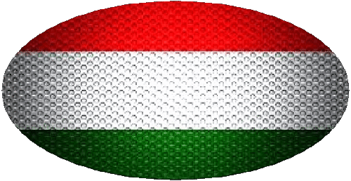 Ovale Hongrie Europe Drapeaux 