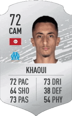 Saîf-Eddine Khaoui Tunisie F I F A - Joueurs Cartes Jeux Vidéo Multi Média 