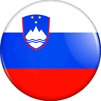 Tondo Slovenia Europa Bandiere 