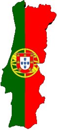 Map Portugal Europe Flags 