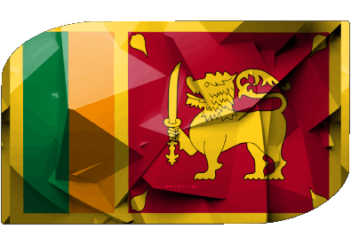 Rectangle Sri Lanka Asie Drapeaux 