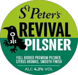 Revival pilsner-Revival pilsner St  Peter's Brewery UK Cervezas Bebidas 