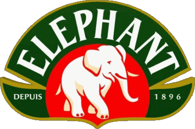Logo-Logo Eléphant Tee - Aufgüsse Getränke 