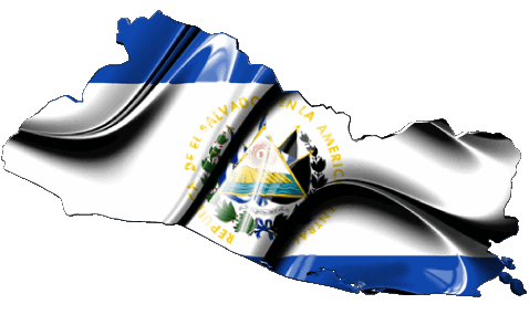 Karte Salvador Amerika Fahnen 