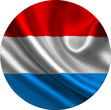 Runde Luxemburg Europa Fahnen 