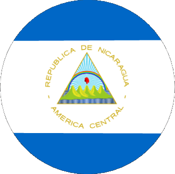 Runde Nicaragua Amerika Fahnen 