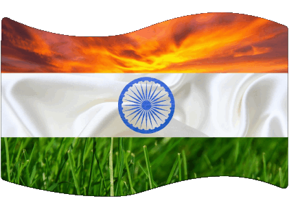 Rectangle India Asia Flags 