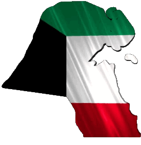 Map Kuwait Asia Flags 