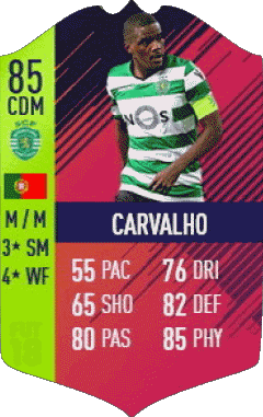 William Silva de Carvalho Portugal F I F A - Jugadores  cartas Vídeo Juegos Multimedia 