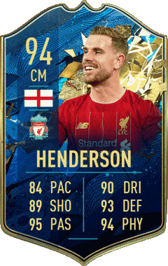 Jordan Henderson Angleterre F I F A - Joueurs Cartes Jeux Vidéo Multi Média 