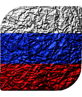 Carré Russie Europe Drapeaux 