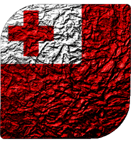 Square Tonga Oceania Flags 