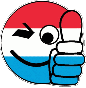 Smiley - OK Luxembourg Europe Flags 
