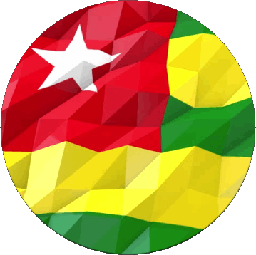 Rond Togo Africa Bandiere 