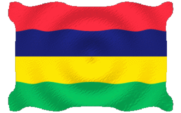 Welligkeit Mauritius Afrika Fahnen 