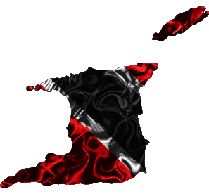 Map Trinité et Tobago America Flags 