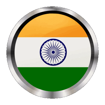 Round - Rings India Asia Flags 