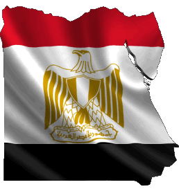 Carte Egypte Afrique Drapeaux 