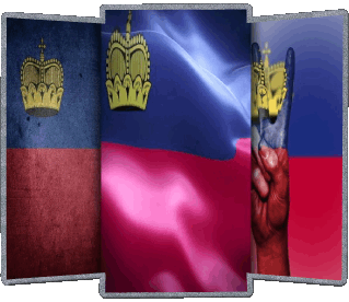 Forma Liechtenstein Europa Bandiere 