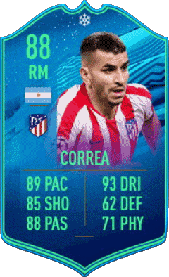 Angel Correa Argentina F I F A - Giocatori carte Videogiochi Multimedia 