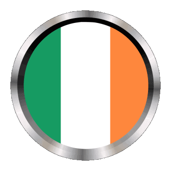 Round - Rings Ireland Europe Flags 