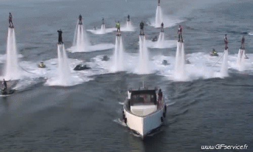 Fly-boarding Fun - Win Moto acuática Transporte Humor - Fun 