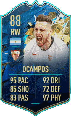 Lucas Ocampos Argentinien F I F A - Karten Spieler Videospiele Multimedia 