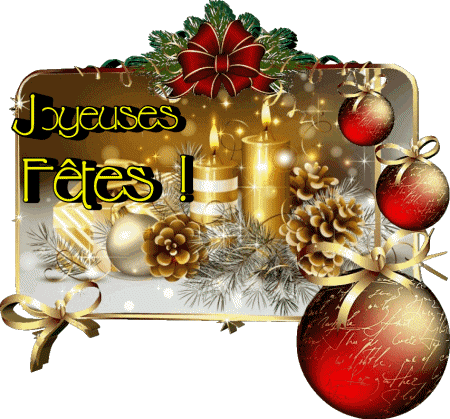 Serie 16 Joyeuses Fêtes (Noël) Francese Messagi 