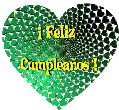 009 Corazón Feliz Cumpleaños Español Mensajes 