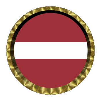 Round - Rings Latvia Europe Flags 