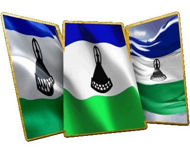Form 01 Lesotho Africa Flags 