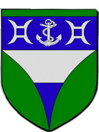 Blason-Blason PRIGONRIEUX 24 Départements - Villes France Drapeaux 