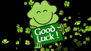 001 Sfondo animato Good Luck Inglese Messagi 