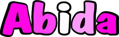 Abida A FEMININE - Maghreb Muslim First Names 