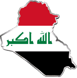Map Iraq Asia Flags 