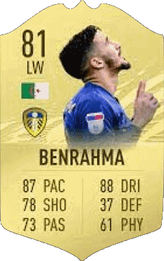 Saïd Benrahma Algérie F I F A - Joueurs Cartes Jeux Vidéo Multi Média 