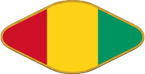 Oval 02 Guinea África Banderas 