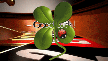 004 Fond Animé Good Luck Anglais Messages 
