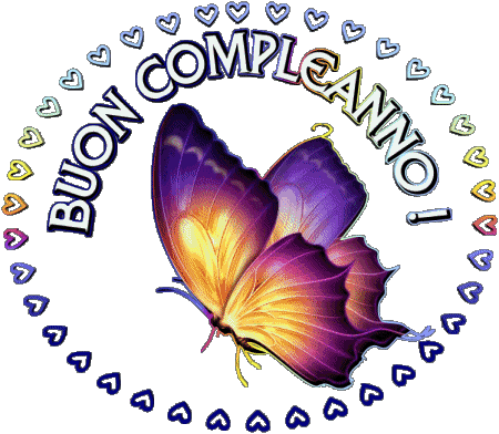 001 Transparent Background Farfalle Buon Compleanno Italian Messages 