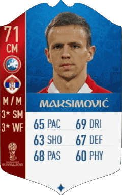 Nemanja Maksimovic Serbia F I F A - Giocatori carte Videogiochi Multimedia 